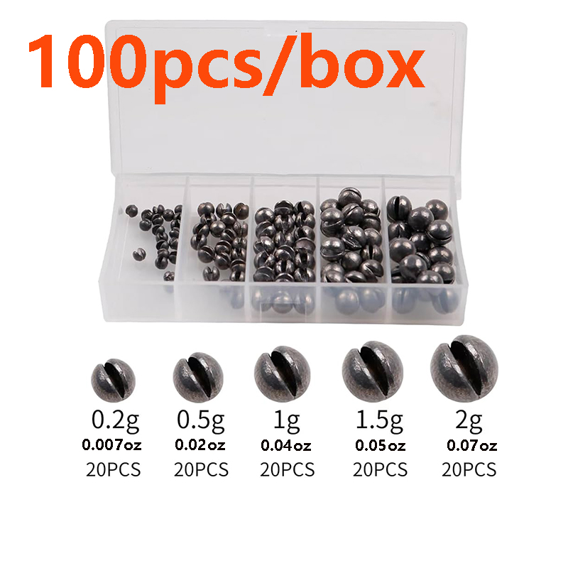 Fishing Lure Box - Set di 100 Pezzi/Scatola di Piombi