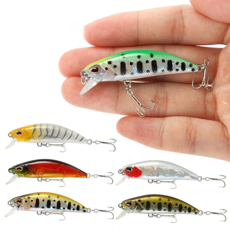 Fishing Lure Crankbait - Mini Affondamento Minnow Wobblers Esche da