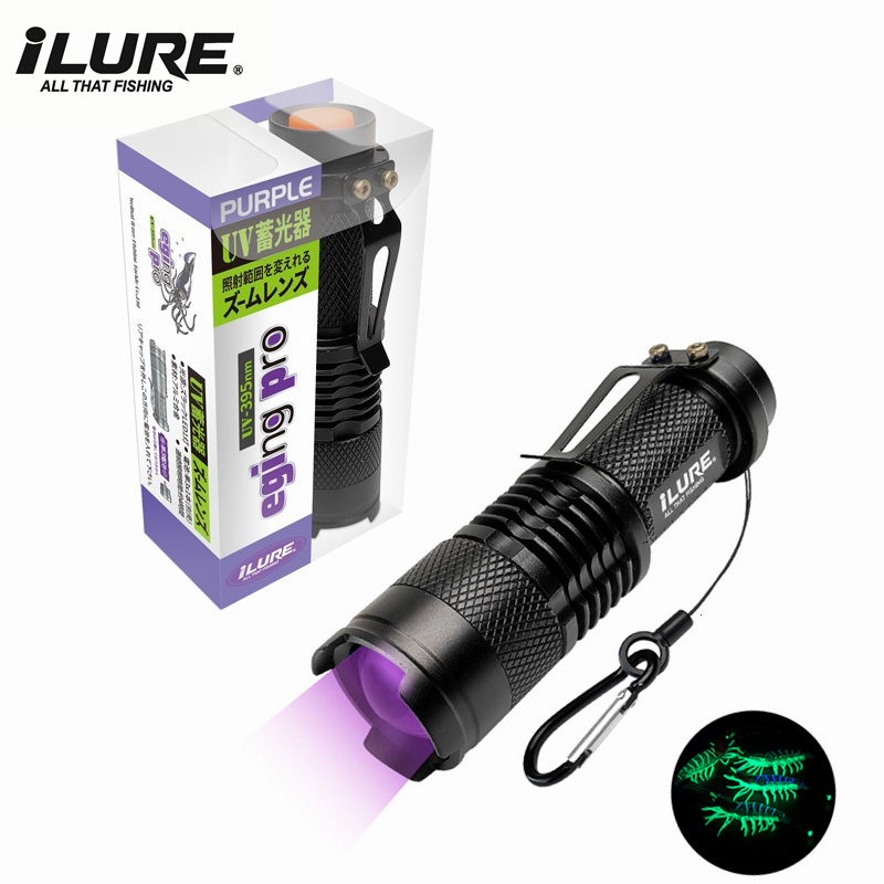 Fishing Lure Kit - Mini torcia UV 395nm esca da
