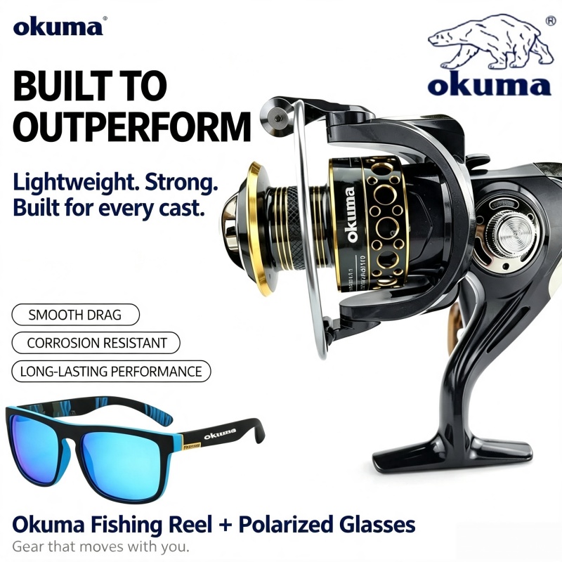 Abu Garcia Reel Max - Mulinello da spinning OKUMA, mulinello da