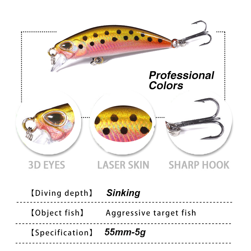 WESTBASS 1PX Micro Minnow Lure - Fishing Lure Crankbait recensione e prezzo