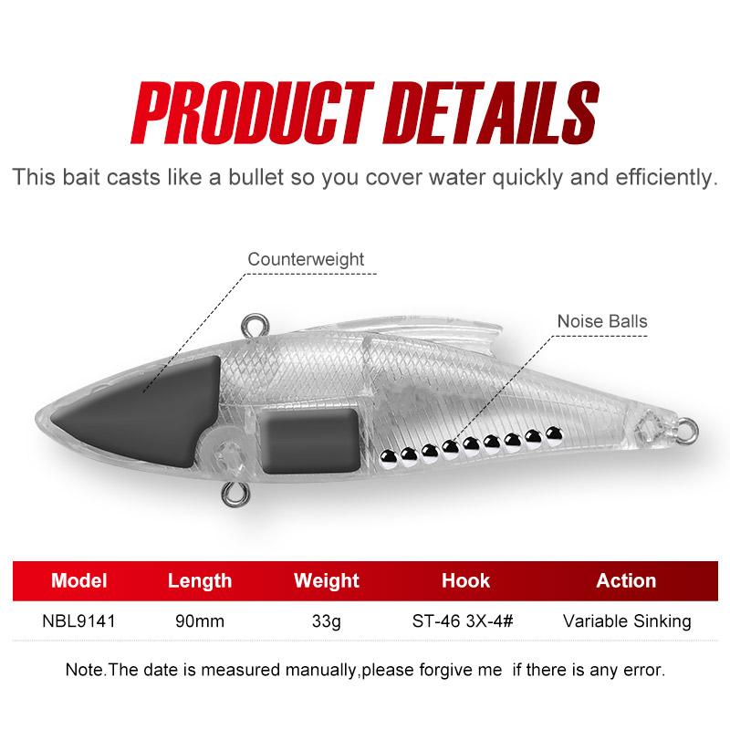 Noeby 3 Pezzi 90mm 33g Esche A - Fishing Lure Crankbait recensione e prezzo